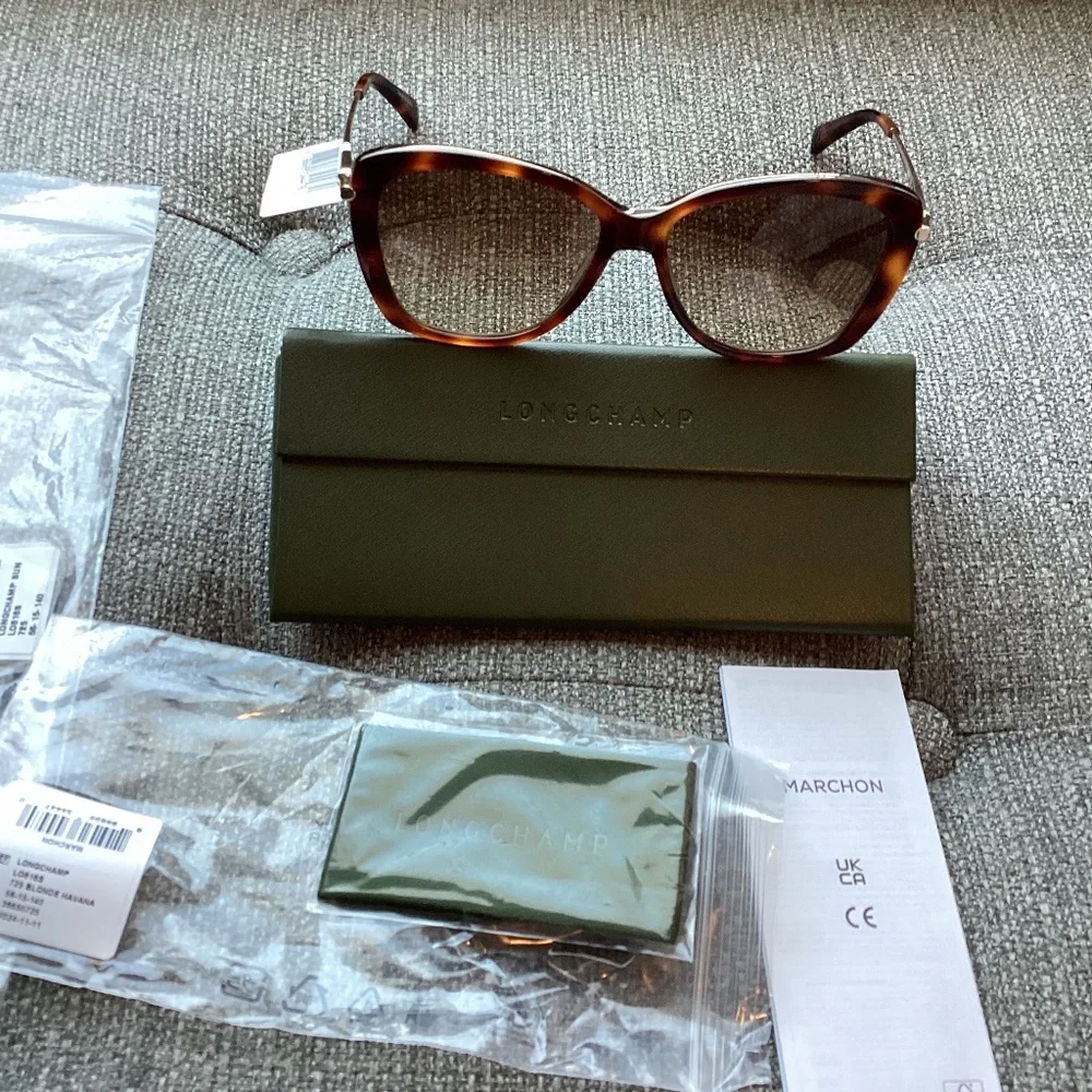 Longchamp 56mm Gradient Lens Butterfly Sunglasses - Picture 1 of 9